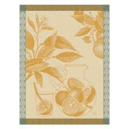 Picture of Le Jacquard Français "Eaux d'Agrumes" Orange Tea Towel