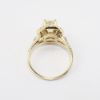 Picture of 14k Yellow Gold & GIA Certified Circular Brilliant Diamond Engagement Ring with Double Halo