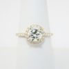 Picture of 14k Yellow Gold & GIA Certified Round Brilliant Diamond Engagement Ring