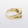 Picture of Men's 14k Yellow Gold & Triple Channel Set, Round Brilliant Cut Diamond Ring