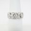 Picture of Pierced Platinum & Round Brilliant Cut Diamond Wedding Band with Milgrain Detailing