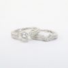 Picture of 18k White Gold & Round Brilliant Cut Diamond Bridal Ring Set