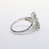 Picture of 10k White Gold & Round Brilliant Cut Diamond Five Flower Ring 