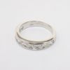 Picture of 14k White Gold & Channel Set Round Brilliant Cut Diamonds Wedding Band