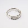 Picture of 14k White Gold, Round Brilliant & Marquise Brilliant Cut Diamond Wedding Ring