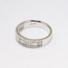 Picture of 14k White Gold, Round Brilliant & Marquise Brilliant Cut Diamond Wedding Ring