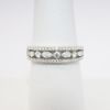 Picture of 14k White Gold, Round Brilliant & Marquise Brilliant Cut Diamond Wedding Ring