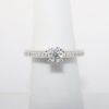 Picture of 14k White Gold & GIA Certified Round Brilliant Cut Diamond Engagement Ring