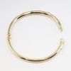 Picture of 14k Yellow Gold & Bezel Set Diamond Stations Hinged Bangle Bracelet