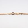 Picture of Rose Gold Double Chain Necklace with Clear & Brown Diamond Set Oval Pendant