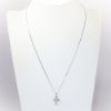 Picture of 14k White Gold Necklace with Diamond Cross Pendant