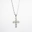 Picture of 14k White Gold Necklace with Diamond Cross Pendant