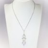 Picture of 14k White Gold Necklace with Dangling Briolette Cut Amethyst & Diamond Accented Butterflies Pendant