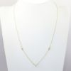 Picture of Custom 14k Yellow Gold Station Necklace with Triangle Brilliant Cut Diamond Center