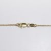 Picture of Custom 14k Yellow Gold Station Necklace with Triangle Brilliant Cut Diamond Center