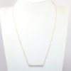 Picture of 10k Two-Tone Gold & Pavé Set Diamond Bar Pendant Necklace