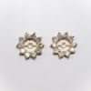 Picture of 14k Yellow Gold & Round Brilliant Cut Diamond Earring Jackets