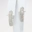 Picture of 10k White Gold & Round Brilliant Cut Diamond Hoop Earrings