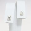 Picture of 14k Yellow Gold & Round Brilliant Cut Diamond Solitaire Stud Earrings