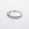 Picture of 14k White Gold & Round Brilliant Cut Diamond Wedding Band