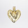 Picture of 14k Yellow Gold Heart Pendant with Round Brilliant Cut Diamond Polka Dots