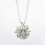 Picture of 14k White Gold Necklace with Diamond Starburst/Flower Pendant