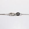 Picture of 14k White Gold Necklace with Blue Sapphire & Diamond Bar Pendant