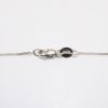 Picture of 14k White Gold Necklace with Oval Tiger's Eye Pendant Framed in Diamonds