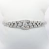 Picture of Vintage Mid Century Art Deco Inspired 14k White Gold & Round Brilliant Cut Diamond Bracelet