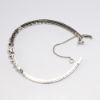 Picture of Vintage Mid Century Art Deco Inspired 14k White Gold & Round Brilliant Cut Diamond Bracelet