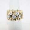 Picture of 14k Yellow Gold Modernist Ring with Six Round Brilliant Cut Diamonds