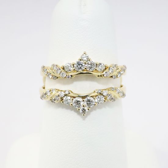 Picture of 14k Yellow Gold & Diamond Insert Ring Enhancer