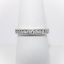 Picture of 14k White Gold & Channel Set Round Brilliant Cut Diamond Wedding Band with Milgrain Detailing