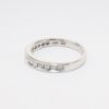 Picture of 14k White Gold & Channel Set Round Brilliant Cut Diamond Wedding Band with Milgrain Detailing