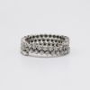 Picture of 14k White Gold & Round Brilliant Cut Diamonds Flexible Coil Ring