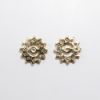 Picture of 14k Yellow Gold Diamond Halo Earring Jackets