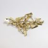 Picture of 18k Gold & Round Brilliant Cut Diamond Modernist Style Brooch 