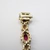 Picture of 14k Yellow Gold, Oval Cut Ruby & Diamond Bracelet