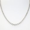 Picture of 14k White Gold & Round Brilliant Diamond Riviera Necklace