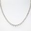 Picture of 14k White Gold & Round Brilliant Diamond Riviera Necklace
