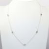 Picture of 14k White Gold & Round Brilliant Cut Diamond Station Necklace