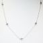 Picture of 14k White Gold & Round Brilliant Cut Diamond Station Necklace