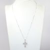 Picture of 14k White Gold & Diamond Cross Necklace 