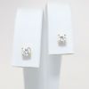 Picture of 14k Yellow Gold & Round Brilliant Cut Diamond Solitaire Stud Earrings