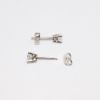 Picture of 14k White Gold & Diamond Solitaire Earrings  