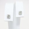 Picture of 14k White Gold & Round Brilliant Cut Diamond Solitaire Stud Earrings