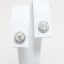 Picture of 14k White Gold & Diamond Stud Earrings with Halo