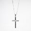 Picture of 18k White Gold Cross Diamond Necklace 