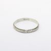 Picture of Antique 18k White Gold Etched Wedding Band with Milgrain Detailing