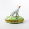 Picture of Artoria Limoges, France Porcelain Jack Russel Terrier Dog Trinket Box